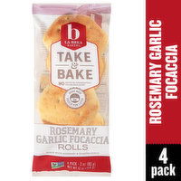 La Brea Bakery Take & Bake Rosemary Garlic Focaccia Rolls, 12 Ounce