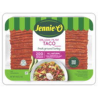 Jennie-O Turkey, Ground, Fresh, 93%/7%, Taco Seasoned, 16 Ounce