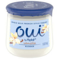 Oui Yogurt, Whole Milk, Vanilla, French Style, Blended, 5 Ounce