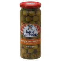 Early California Olives, Manzanilla, Pimiento Stuffed, 10 Ounce