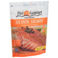 Pier 33 Gourmet Ocean Raised Atlantic Salmon, Boneless, Skin-On Portions, Value Pack, 1.5 Pound