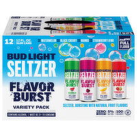 Bud Light Seltzer Seltzer, Flavor Burst, Variety Pack, 12 Each