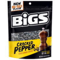 BiGS Sunflower Seeds, Cracked Pepper, 5.35 Ounce