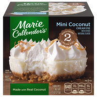 Marie Callender's 2 Mini Coconut Cream Pies Frozen Mini Pie Dessert, 2 Each