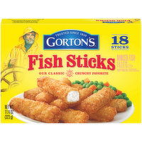 Gorton's Fish Sticks, Breaded, 18 Each