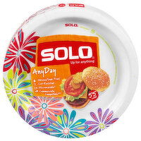 Solo Paper Plates, AnyDay, 10 Inch, 55 Each