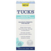 Tucks Triple Relief Maximum Strength Hemorrhoidal Cream, 1 Each