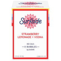 Surfside Strawberry Lemonade + Vodka, 4 Each