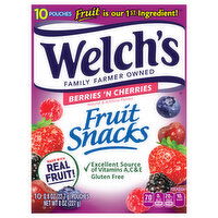 Welch's Fruit Snacks, Berries 'N Cherries, 10 Each