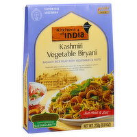 Kitchens of India Basmati Rice Pilaf with Vegetables & Nuts, Kashmiri Vegetable Biryani, Mild, 250 Gram