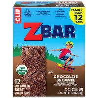 Zbar Soft-Baked Chocolate Brownie Energy Snack Bars Family Pack, 12 Each