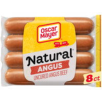 Oscar Mayer Selects Angus Beef Uncured Beef Franks Hot Dogs, 8 Each