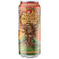 Angry Orchard Hard Fruit Cider, Peach Mango, 24 Ounce