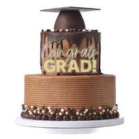 Cub  Tiered Chocolate Drip Graduation Cake, 1 Each