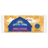 Crystal Farms Cheeses, Marble Cheddar, 7 Ounce