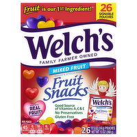 Welch's Fruit Snacks, Mixed Fruit, 26 Each