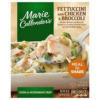 Marie Callender's Fettuccini with Chicken & Broccoli Meal to Share Multi-Serve Frozen Dinner, 26 Ounce