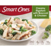 Smart Ones Creamy Rigatoni Pasta with Broccoli & Chicken Frozen Meal, 9 Ounce