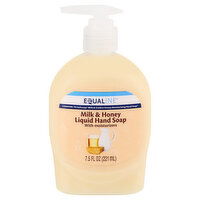 Equaline Liquid Hand Soap, Milk & Honey, 7.5 Ounce