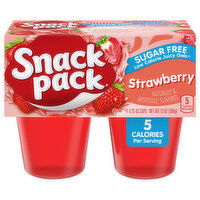 Snack Pack Low Calorie Sugar Free Strawberry Juicy Gels, 4 Each