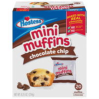 Hostess Mini Muffins, Chocolate Chip, 20 Each