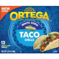Ortega White Corn Taco Shells, 12 Each