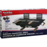 MarshAllan Grill, Charcoal, Hibachi, 1 Each