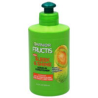 Fructis Sleek & Shine Leave-In Conditioning Cream, Kera-System + Argan Oil, 10.2 Fluid ounce