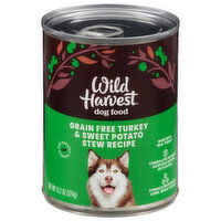 Wild Harvest Dog Food, Grain Free Turkey & Sweet Potato Stew Recipe, 13.2 Ounce