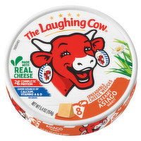 The Laughing Cow Spreadable Cheese Wedges, Creamy Asiago Variety, 8 Each