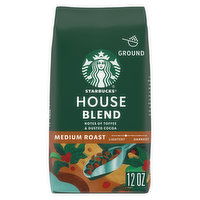 Starbucks Ground Coffee, House Blend Medium Roast, 12 Ounce