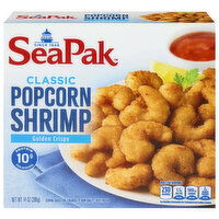 SeaPak Popcorn Shrimp, Classic, Golden Crispy, 14 Ounce