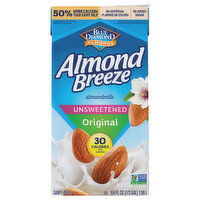 Blue Diamond Almond Breeze Dairy-Free Unsweetened Original Almondmilk, 64 Fluid ounce
