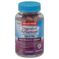 Schiff Digestive Advantage Daily Probiotic, Superfruit Blend, Gummies, Value Pack, 90 Each