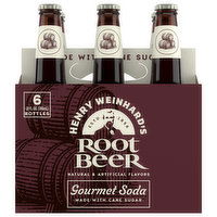 Henry Weinhard's Gourmet Soda, Root Beer, 6 Pack, 6 Each