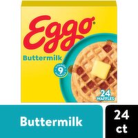 Eggo Frozen Waffles, Buttermilk, Family Pack, 29.6 Ounce