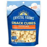 Crystal Farms Cheese, Pepper Jack, Snack Cubes, 6 Ounce