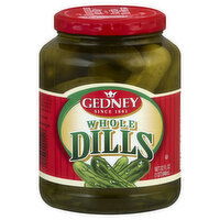 Gedney Pickles, Dills, Whole, 32 Ounce