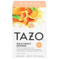 Tazo Herbal Tea, Caffeine-Free, Wild Sweet Orange, Tea Bags, 20 Each