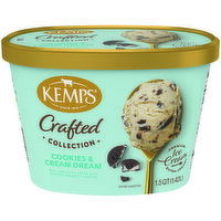 Kemps Crafted Collection Crafted Collection Cookies & Cream Dream Ice Cream, 1.5 Quart