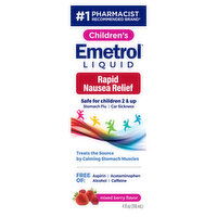 Emetrol Rapid Nausea Relief, Children's, Liquid, Mixed Berry Flavor, 4 Fluid ounce