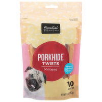 Essential Everyday Dog Chews, Porkhide, Twists, 10 Each