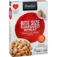 Essential Everyday Cereal, Shredded Wheat, Bite Size, 16.4 Ounce