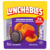 Lunchables Chicken Dunks with Chocolate Creme Cookies Lunch Combinations, 4 Ounce