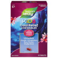 Nature's Way Cold Relief, Cherry Flavored, Chewables, Tablets, Kids, Ages 6+, 10 Each