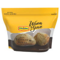 Rhodes Bake-N-Serv Warm & Serve French Rolls, Artisan, 6 Each