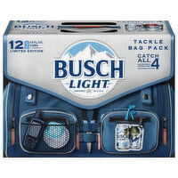 Busch Light Beer, Collector's Edition Cans,Tackle Bag Pack, 12 Each