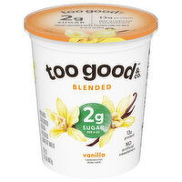 Too Good & Co. Yogurt, Low Fat, Blended, Vanilla, 32 Ounce