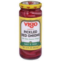 Vigo Red Onions, Pickled, Marinated, 12 Fluid ounce