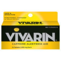 Vivarin Caffeine Alertness Aid, 200 mg, Tablets, 16 Each